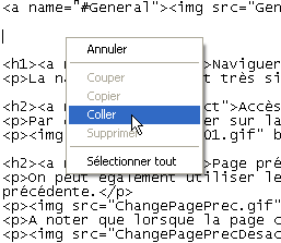 Coller le code